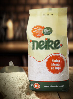 Harina de trigo integral agroecológica